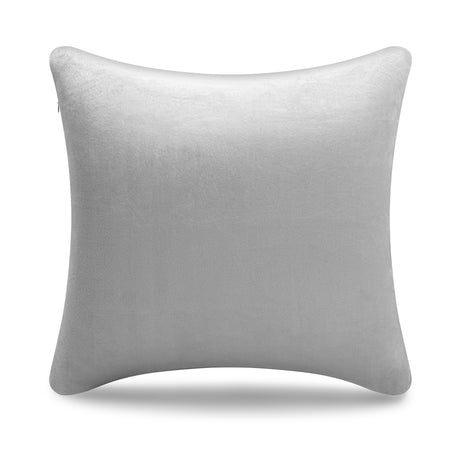 Memory Foam Throw Pillow With White Velvet Pillowcase