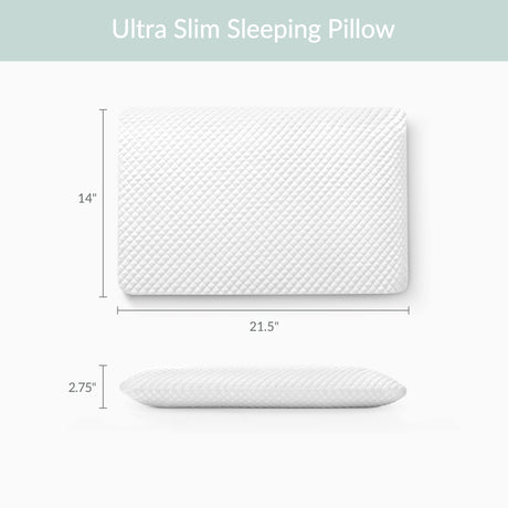 Hyper Slim Memory Foam Pillow
