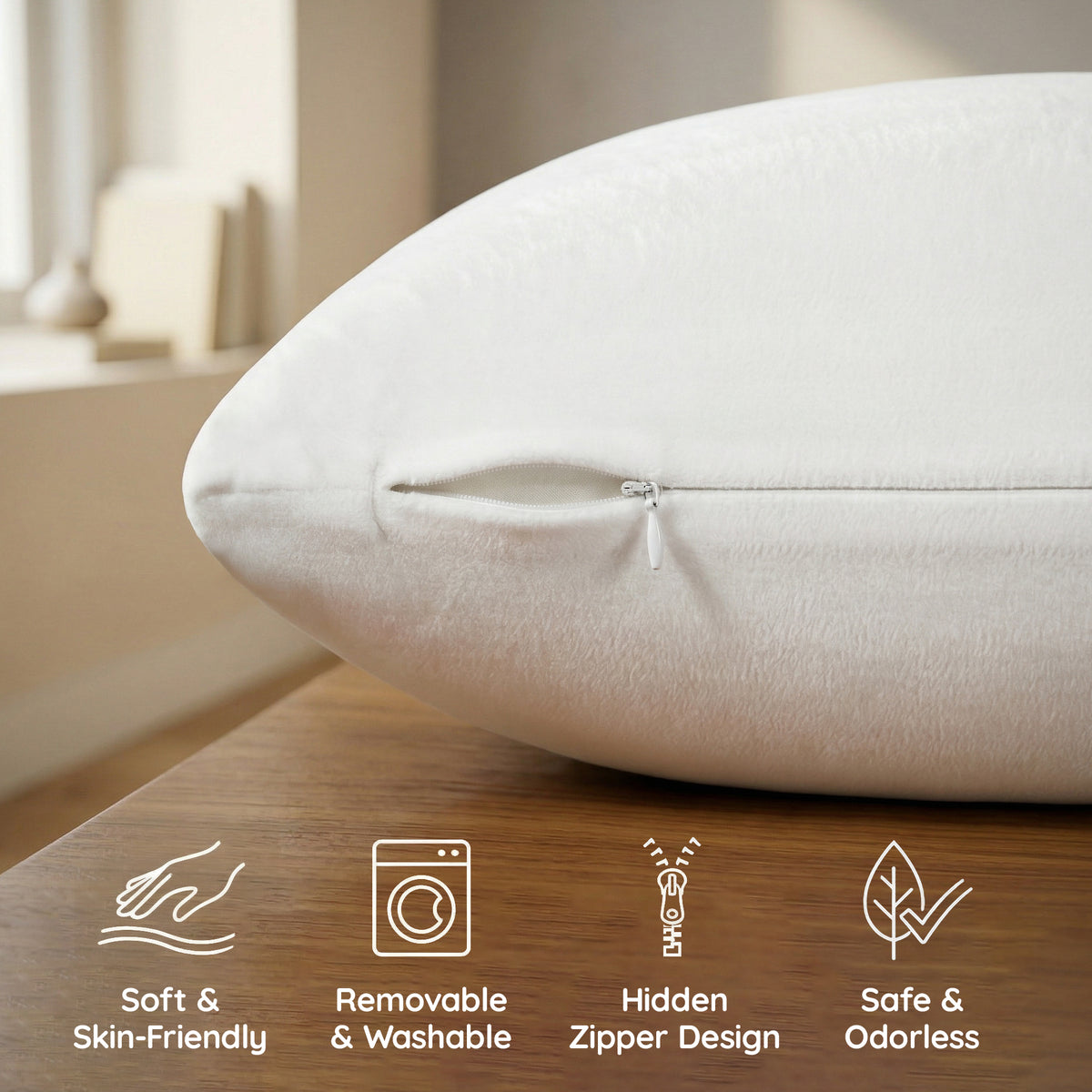Throw Pillow Memory Foam Pillow Insert - Rectangular Lumbar Support Pillow for Decorative Cushion Bed Couch Sofa - Non-Deforming Over Time