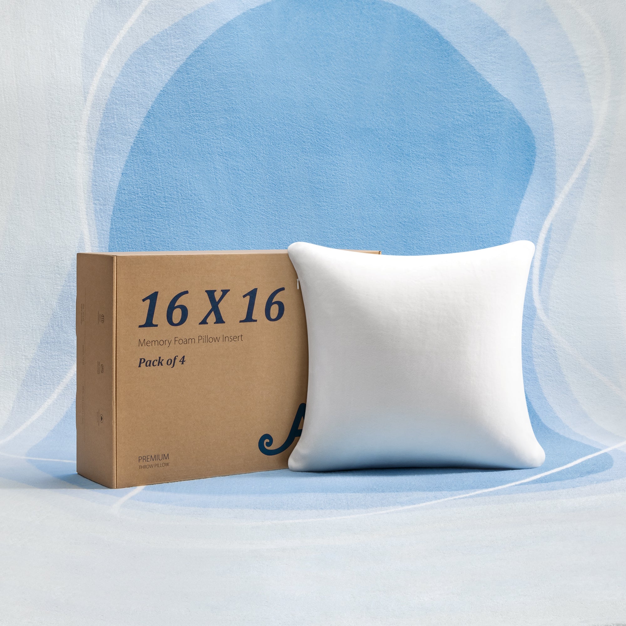 Throw Pillow Memory Foam Pillow Insert - Rectangular Lumbar