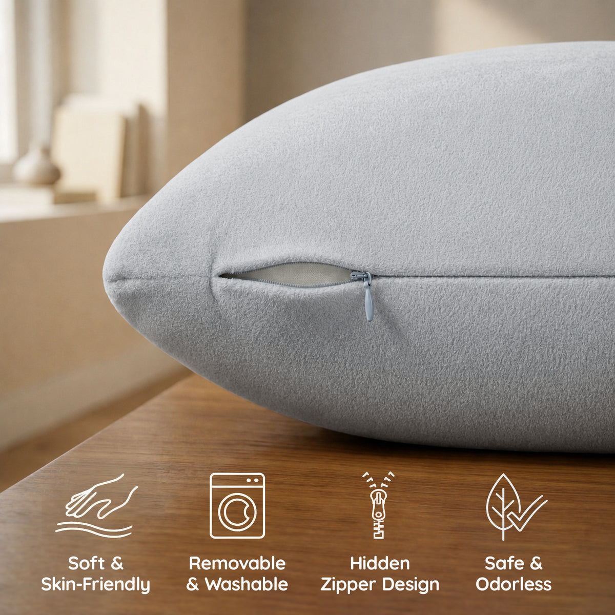 Throw Pillow Memory Foam Pillow Insert - Rectangular Lumbar Support Pillow for Decorative Cushion Bed Couch Sofa - Non-Deforming Over Time