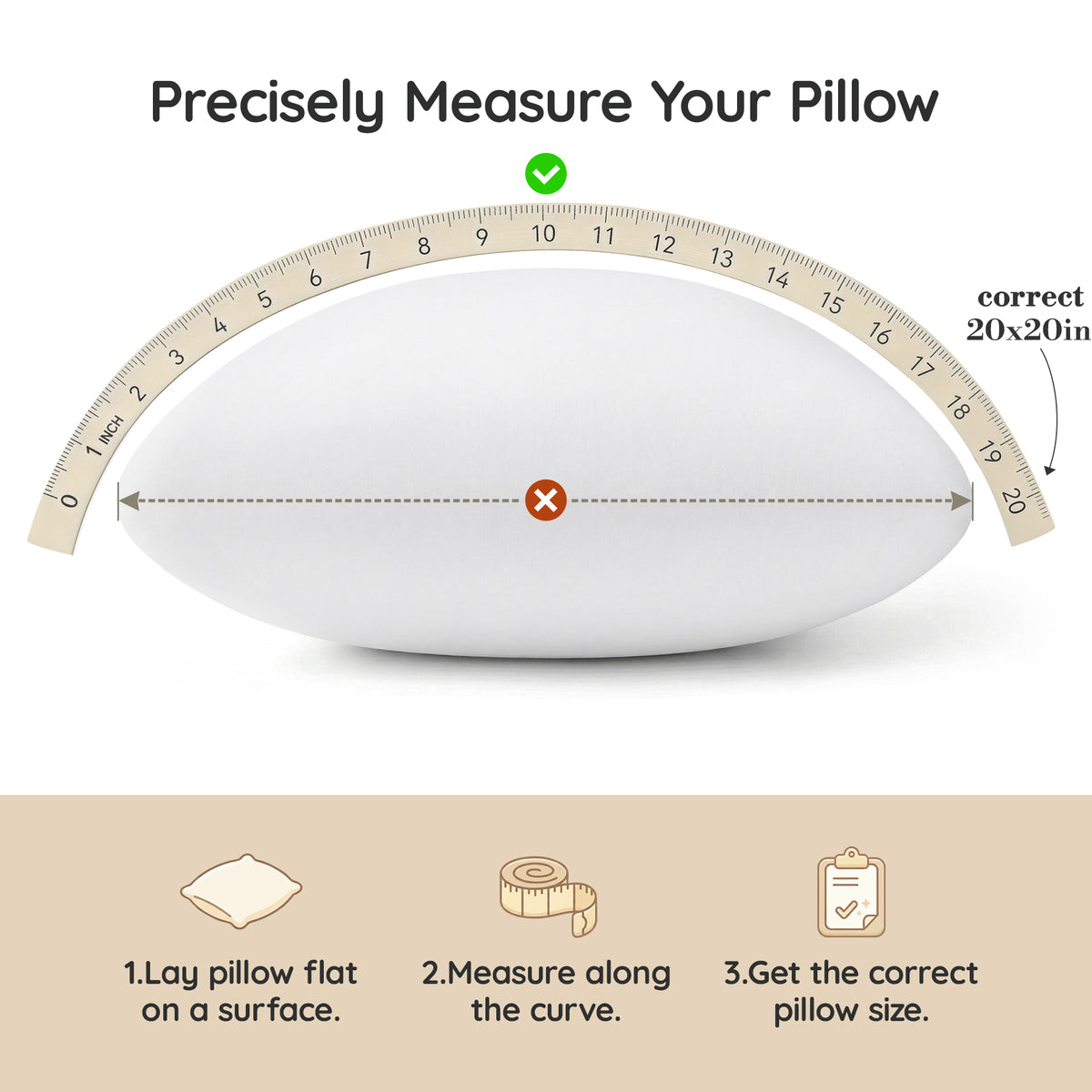 Throw Pillow Memory Foam Pillow Insert - Rectangular Lumbar Support Pillow for Decorative Cushion Bed Couch Sofa - Non-Deforming Over Time