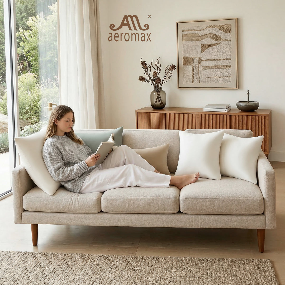Throw Pillow Memory Foam Pillow Insert - Rectangular Lumbar Support Pillow for Decorative Cushion Bed Couch Sofa - Non-Deforming Over Time