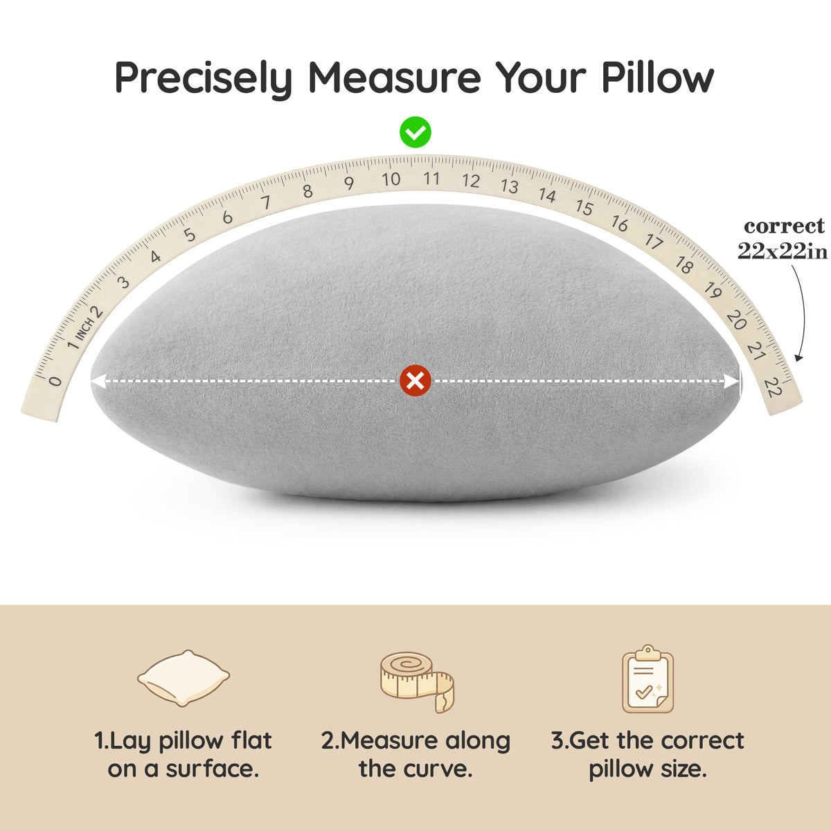 Throw Pillow Memory Foam Pillow Insert - Rectangular Lumbar Support Pillow for Decorative Cushion Bed Couch Sofa - Non-Deforming Over Time