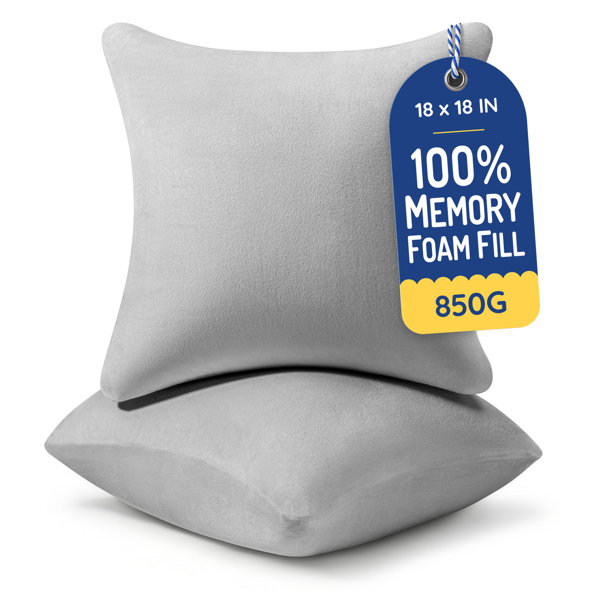 Throw Pillow Memory Foam Pillow Insert - Rectangular Lumbar Support Pillow for Decorative Cushion Bed Couch Sofa - Non-Deforming Over Time