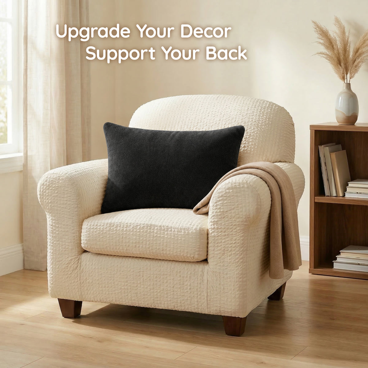 Throw Pillow Memory Foam Pillow Insert - Rectangular Lumbar Support Pillow for Decorative Cushion Bed Couch Sofa - Non-Deforming Over Time